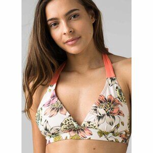 prAna Lahari Bikini S NWT - Bone Camelia - Full set top and bottom